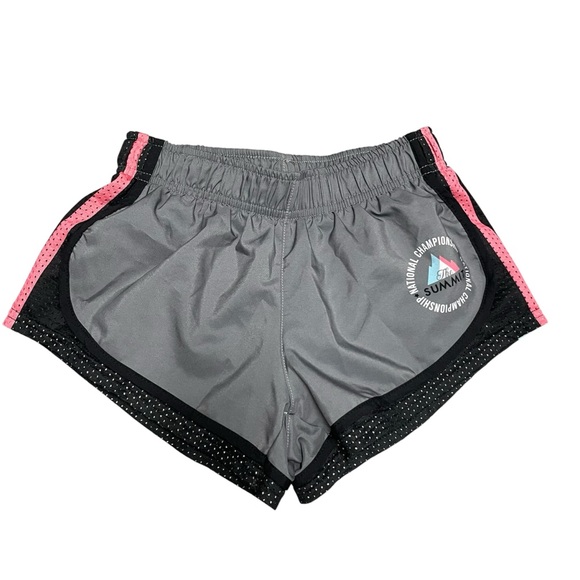 Varsity Spirit Girls Gray With Blue and Pink Stripes Youth Summit Shorts Size YM - Picture 1 of 6